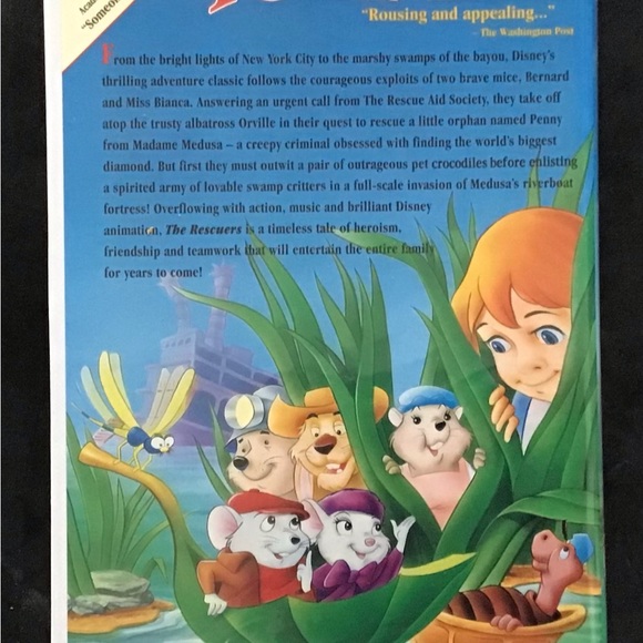 Disney’s The Rescuers VHS - Picture 2 of 7